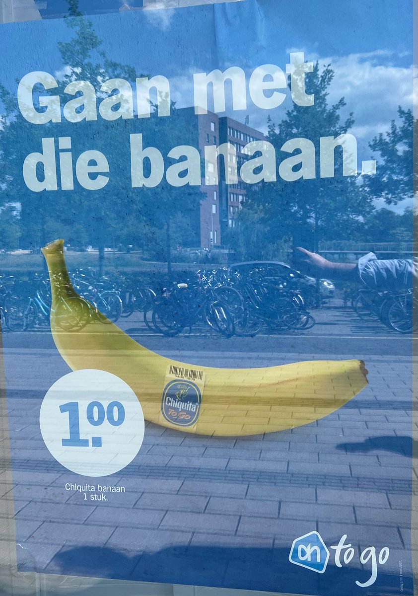 #BananaReport 

Just imagine, 1 banana for 1 euro. 

🤔 😓