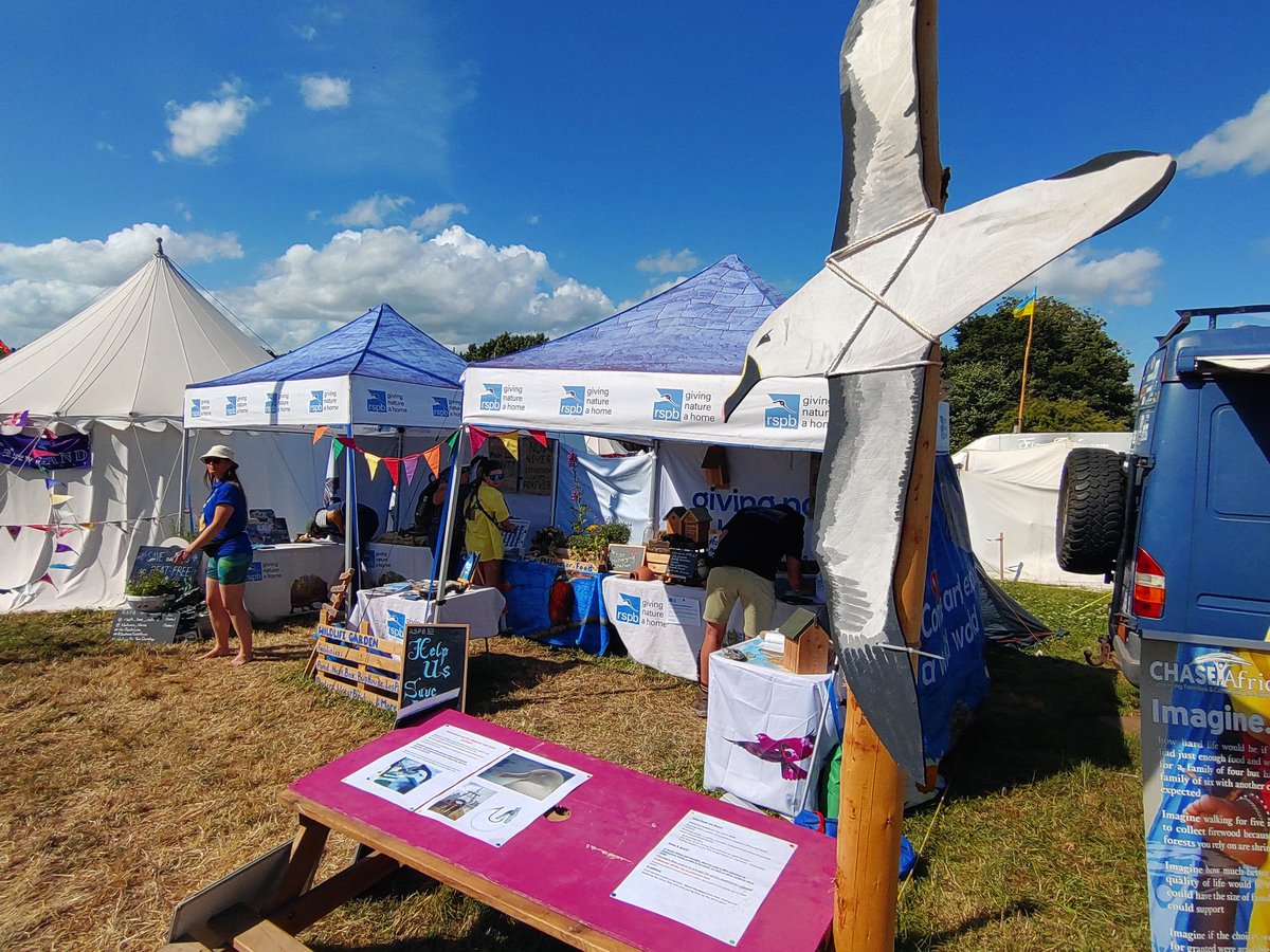 @GlastoGF RSPB stand was easily the best part of the festival for me (perhaps I'm biased) but we spoke with and inspired so many new folk to get behind #ForPeatsSake, #AlbatrossTaskForce  @Natures_Voice. Outreach Like this is vital to keep people choosing nature positive action