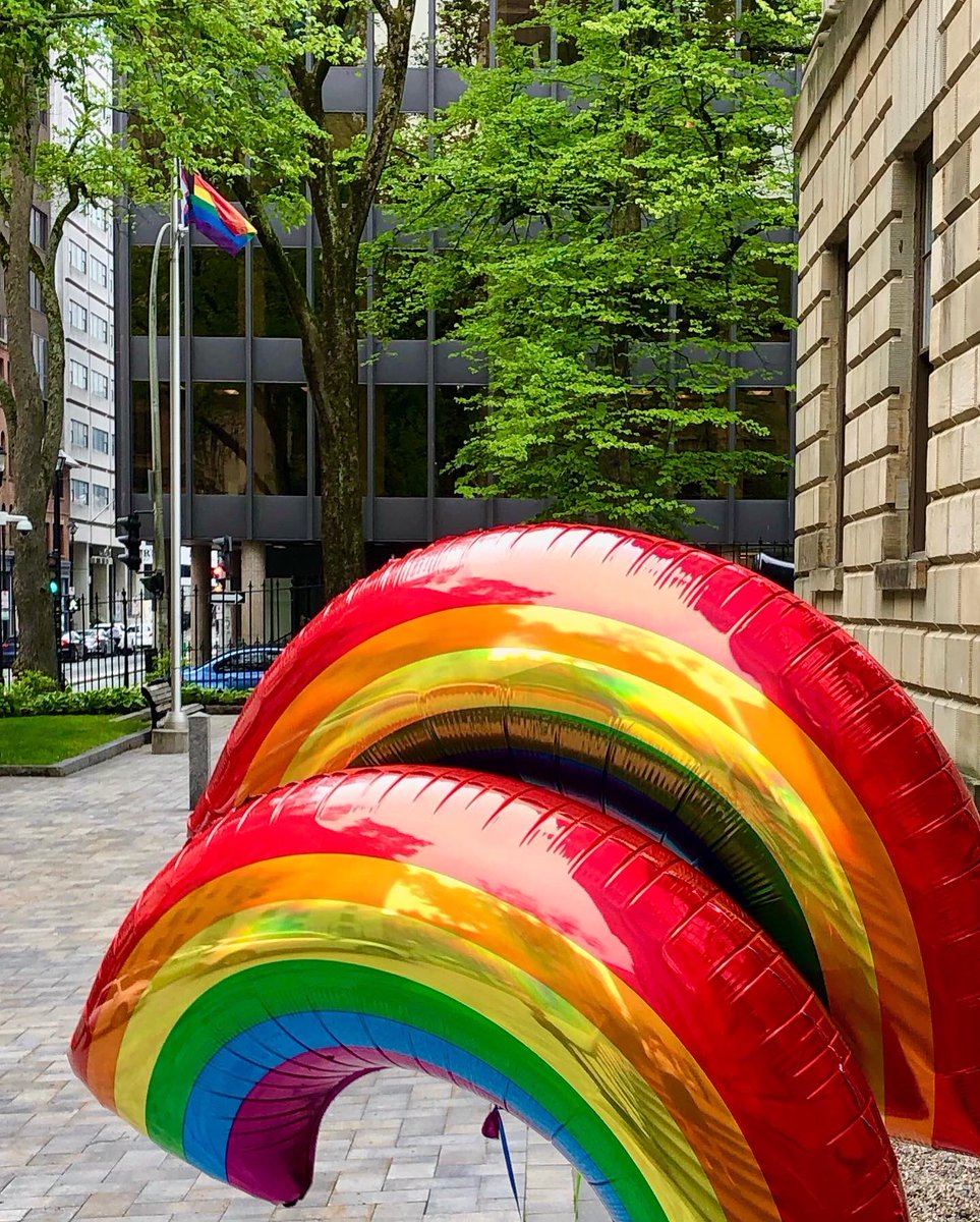 NSLeg's tweet photo. Happy #Pride! A ceremony and flag-raising were held today at Province House in celebration of the 2SLGBTIQA+ community. https://t.co/ueHzBMe69Y
