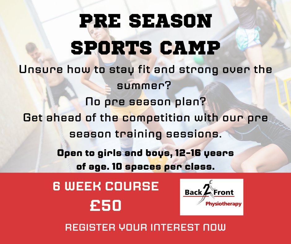 Running as a 6 week block over the summer holidays, the classes will focus on strength, balance, flexibility, coordination and skill.
Register your interest now by filling in this quick form
docs.google.com/forms/d/e/1FAI…
#preseason #strength #conditioning #balance #football #rugby