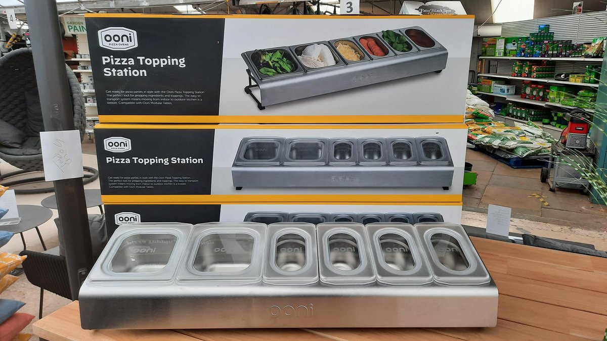 HildrethsGC's tweet photo. New! For a limted time only! The Ooni Pizza Topping Station. £99.99 whilst stocks last! #hildreths #hildrethsgardencentre #ooni #pizza https://t.co/PtNKD7gnJU