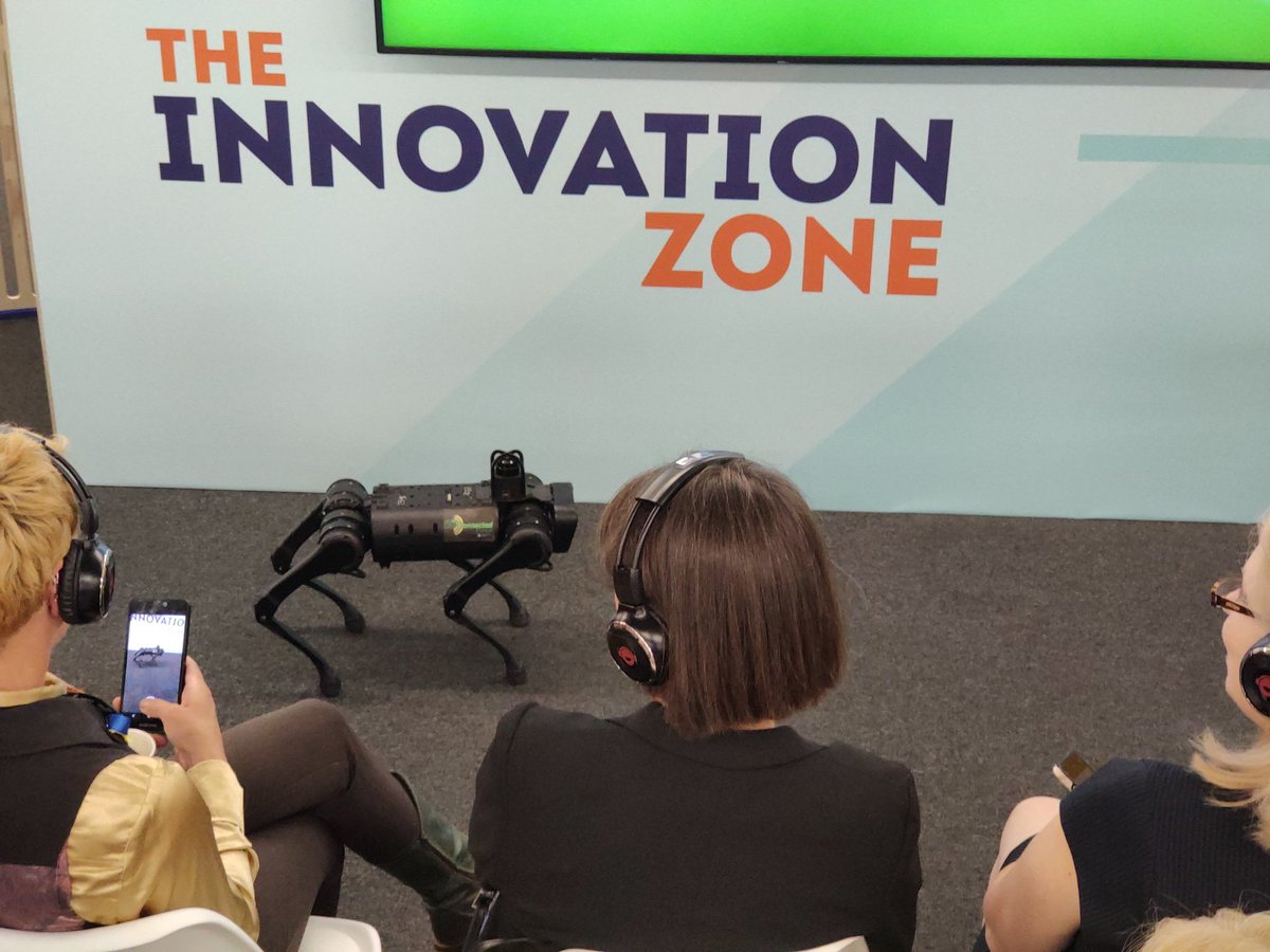 #LGAConf22 highlight of my day so far, 5G connected forest presentation complete with robot dog. Great innovation, technology and partnership. And fun.