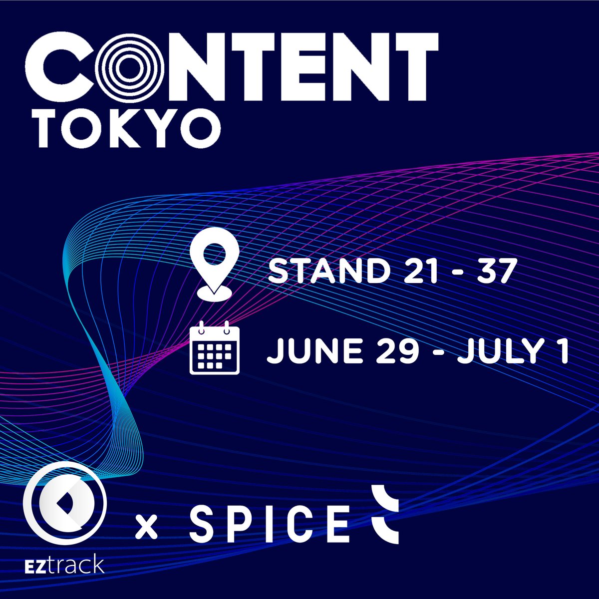 EZtrack® has landed in Tokyo! Meet us at Content Tokyo trade show where Spice Inc will be showcasing our EZtrack Hub with an OptiTrack rigid body at Stand 21 - 37 on June 29 to July 1st.

#EZtrack #cameratracking #virtualproduction #AR