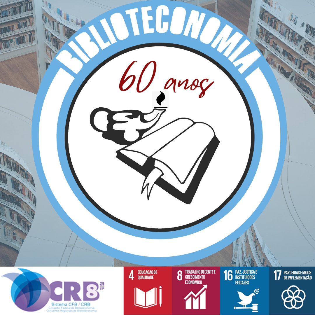 crb8sp's tweet photo. Há 60 anos, Brasil reconhecia profissão de bibliotecária(o)
A profissão de bibliotecária(o) foi regulamentada em 30 de junho de 1962, pela Lei 4.084. 
O CRB8- SP luta pelo cumprimento da  Lei 12.244/10,  que promove bibliotecas de qualidade, sempre um(a)  bibliotecário(a).

#crb8 https://t.co/Z5TgBcN4BS