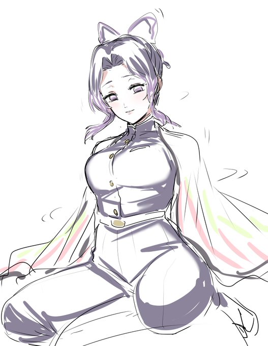 バランスボールに乗るしのぶさん 