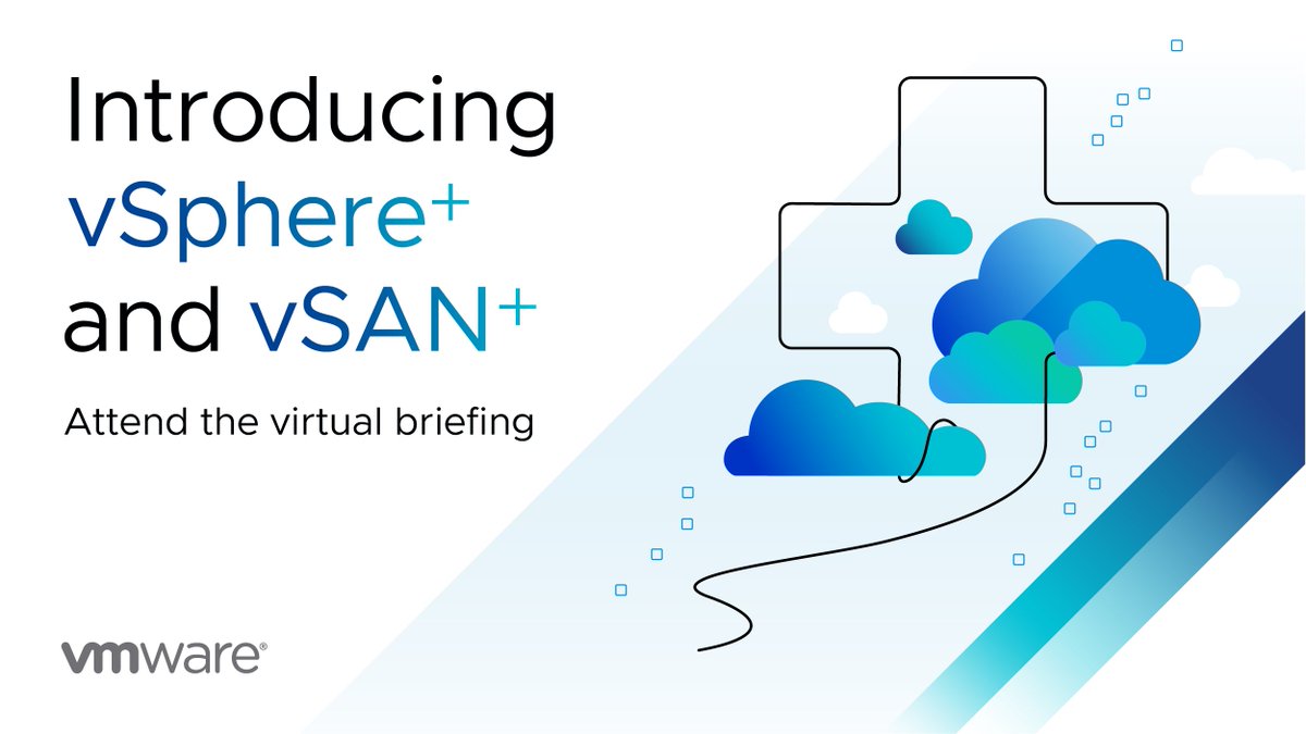 VMware's tweet photo. It's a stream come true! ✨ Tune in to our live stream to learn all about a new evolution coming to the digital world — vSphere+ and vSAN+. https://t.co/kXQDFA6hxB https://t.co/TzpoL6B1Mx