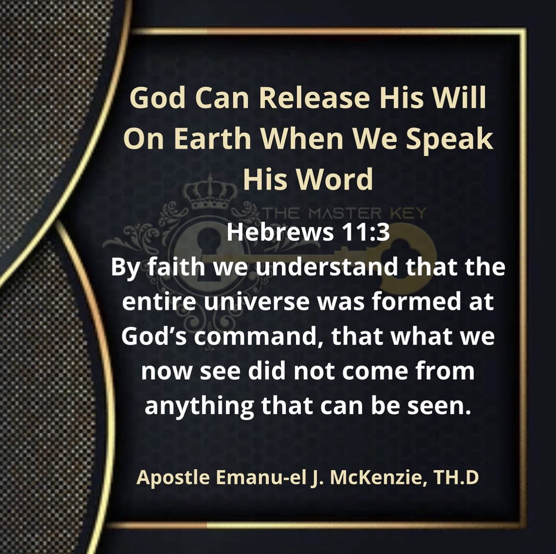 drejmckenzie's tweet photo. The Master Key:

How Does God Partner With Us In Prayer? God does nothing in the earth realm unto he finds someone to partner with Him in Prayer. When we release the Word of God, we push back the Power of Darkness. Will you partner with God in Prayer? https://t.co/4FsNnG3O96