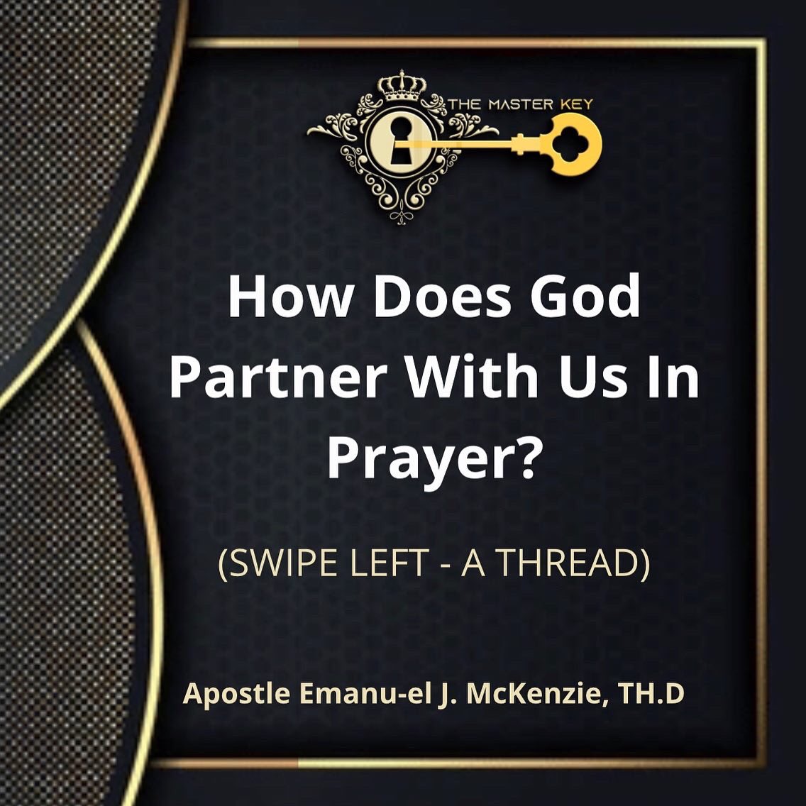 drejmckenzie's tweet photo. The Master Key:

How Does God Partner With Us In Prayer? God does nothing in the earth realm unto he finds someone to partner with Him in Prayer. When we release the Word of God, we push back the Power of Darkness. Will you partner with God in Prayer? https://t.co/4FsNnG3O96