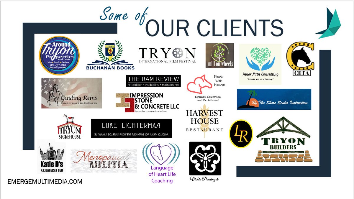 EmergeMultimed1's tweet image. Shoutout to some of our wonderful clients!
emergemultimedia.com