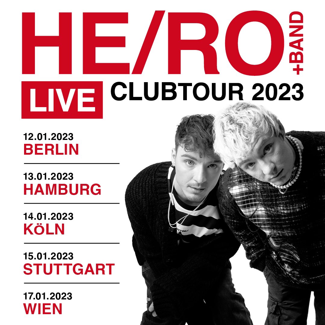 heikoisonline's tweet photo. TIX AB FREITAG 10 UHR ๐ฅ๐ฅ๐ฅ
PRE-SALE AB MORGEN 10 UHR AUF
https://t.co/mdQ52S4OpU #HeroLive https://t.co/wXdiRD08U1