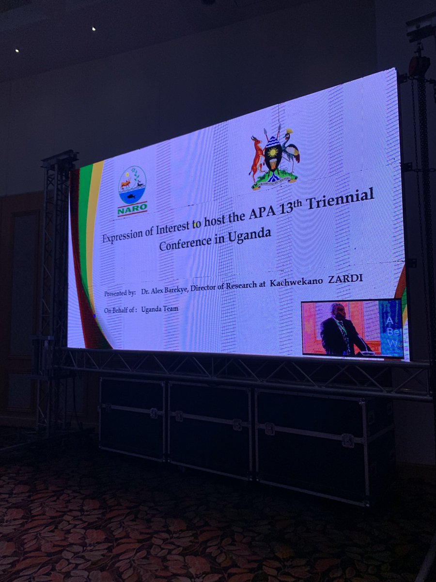 APA_CONFERENCE's tweet photo. Expression of interest from 
1. Uganda- @narouganda with 16 public Agricultural Research Institutes. Also previous host of the 5th Triennial conference of the #APA 
2. https://t.co/ukeIrr7Qp0