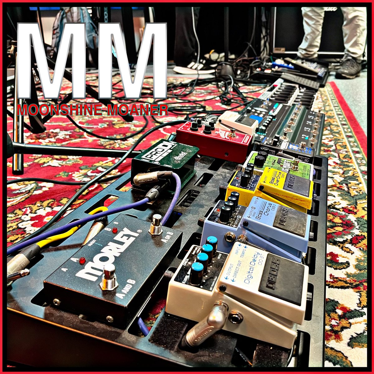 MoanerMoonshine's tweet photo. Past two days we did the two final rehearsals for our first live show at the #HootchieKoe festival coming saturday.
Conclusion: We donโt have enough guitarpedals. ๐
But the set is on fire anyway ๐ฅ
#HootchieKoeFestival #Varsseveld #zada2juli #firstliveshow #MoonshineMoaner https://t.co/limNkzEj3g