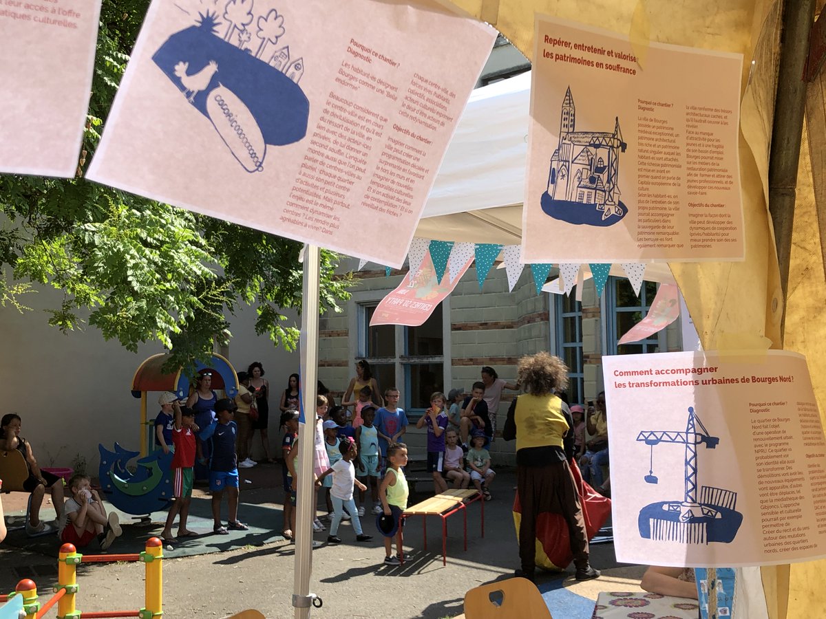 L’aventure Territoires en Commun se poursuit à Bourges : deuxième round pour les ateliers citoyens d’écriture des plans d’actions pour la direction de la culture. Les contours se précisent et les idées fusent !

#ANCT #urbanismeculturel #Bourges