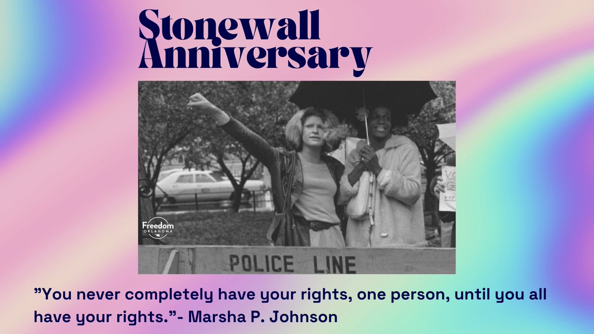 50+ years after Stonewall, we're reminded of the long fight to protect the most marginalized folks in our communities from policing.  Today we remind folks liberation is a collective effort, &amp; that means not supporting policies that happen at the expense members of our community.