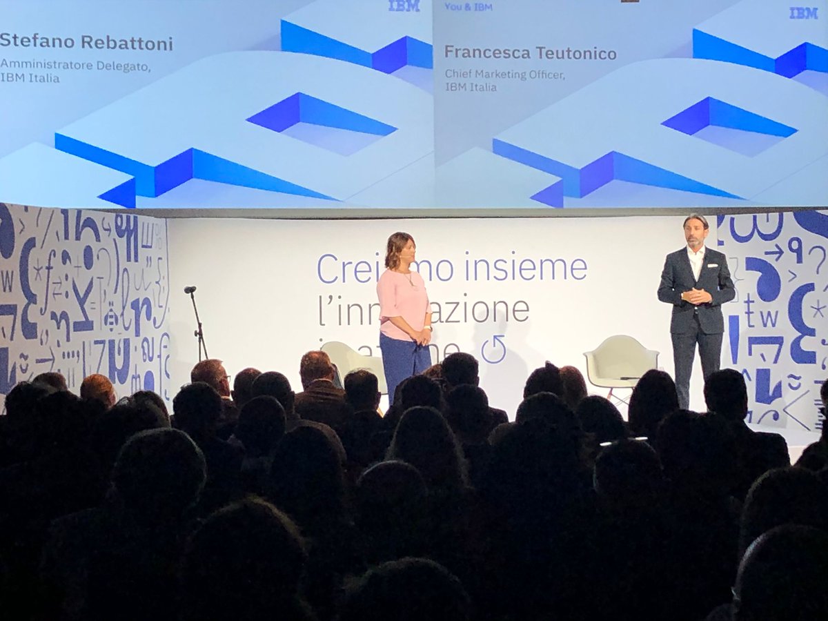 🚀 A #YouandIBM dopo il benvenuto di <a href="/sterebattoni/">Stefano Rebattoni</a> AD di #IBM Italia e <a href="/franciteu/">Francesca Teutonico</a> CMO di #IBM Italia, comincia il racconto a più voci di tante storie di successo: Hera, Autostrade, Campari e Intesa San Paolo

💡 L'innovazione in azione!

#LetsCreate #Innovation #AI #Cloud