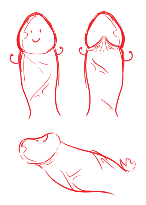 ちんちん系Vtuberちんぽこちゃん三図面 