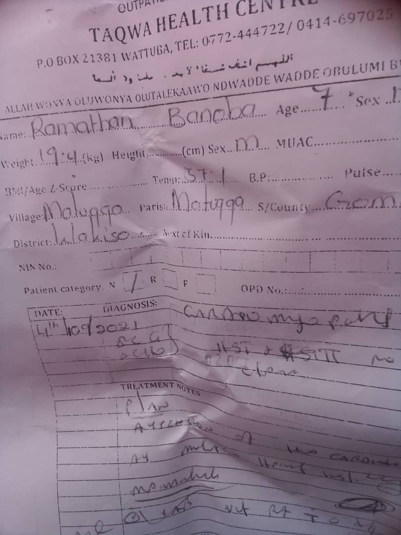 ChHam90's tweet image. Hi Rotarians, I humbly come to you on behalf of the mom of this young boy who has a serious heart problem and according to the Uganda Heart Institute lab tests indicate as shown in the medical reports below, we kindly reach out to you for your support as Rotary