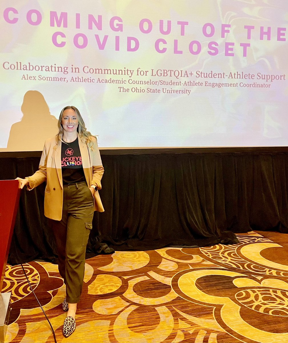SASSO_OSU's tweet photo. How it started, how it went 👏👏👏

Congratulations to Alex Sommer, Academic Counselor/Engagement Coordinator, on a successful 🎤 presentation in Vegas @nfoura 🏳️‍⚧️🏳️‍🌈

#GoBuckeyes ❤️🌰 https://t.co/BBM2alEiF1