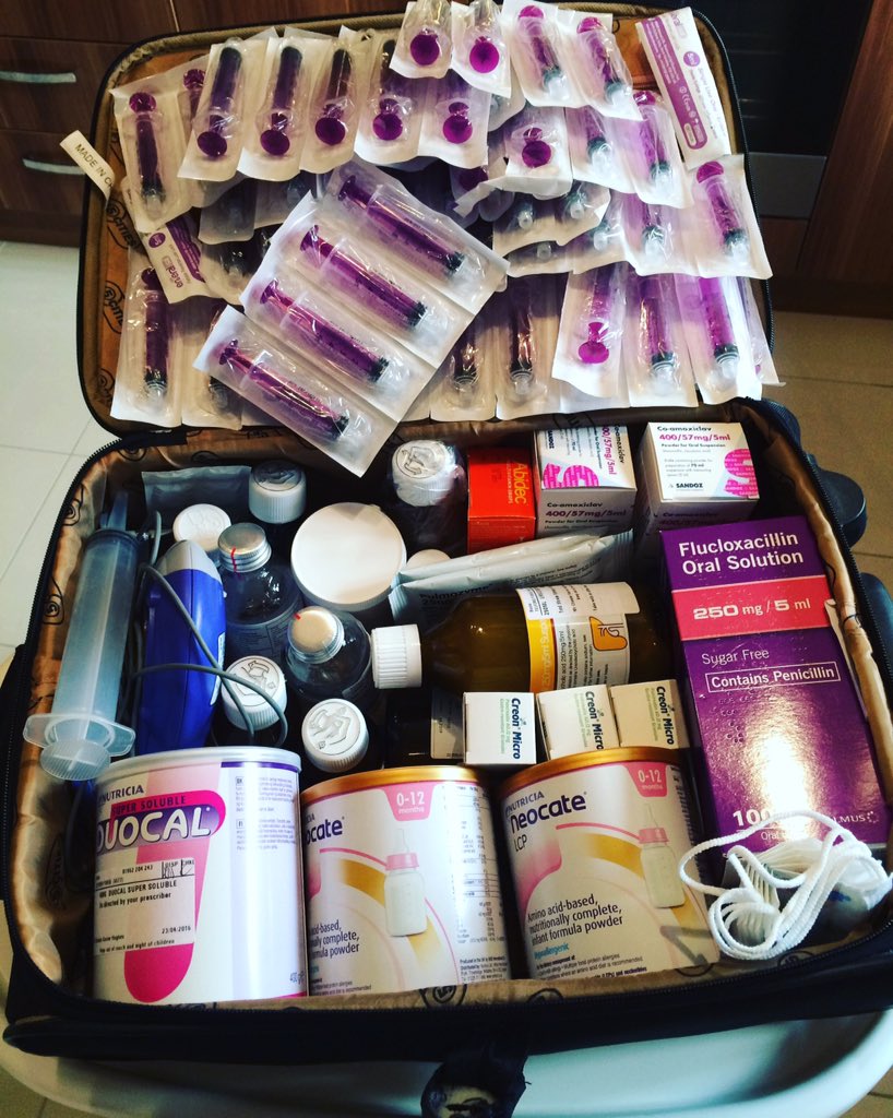 These meds are for a child with #cysticfibrosis. 

As things stand, when that child hits adulthood in England he will have to pay for his prescriptions. This is because when the exemption list was drawn up most people with CF didn't live to adulthood 
#Reviewthelist <a href="/Jeremy_Hunt/">Sir Jeremy Hunt MP</a>