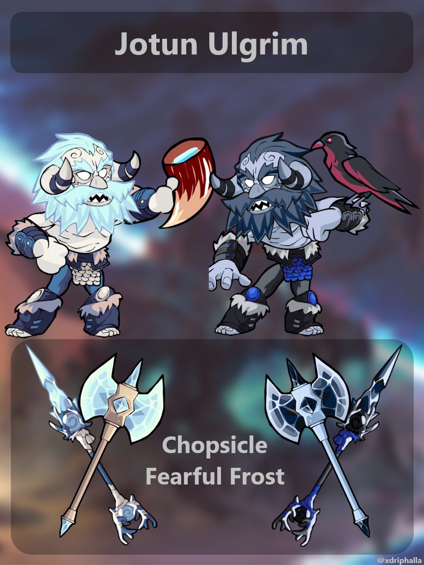 xdriphalla's tweet photo. Jotun Ulgrim with Starlight and Skyforged Colors #brawlhalla #brawlhalladrip #ulgrim https://t.co/e8vejqcvfz