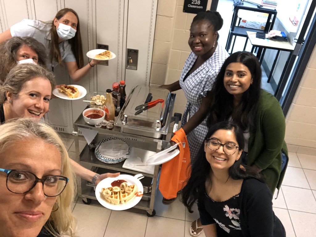 Awesome colleagues coming around with breakfast to get us through the cleaning process! @NorthParkSSca #summeriscoming