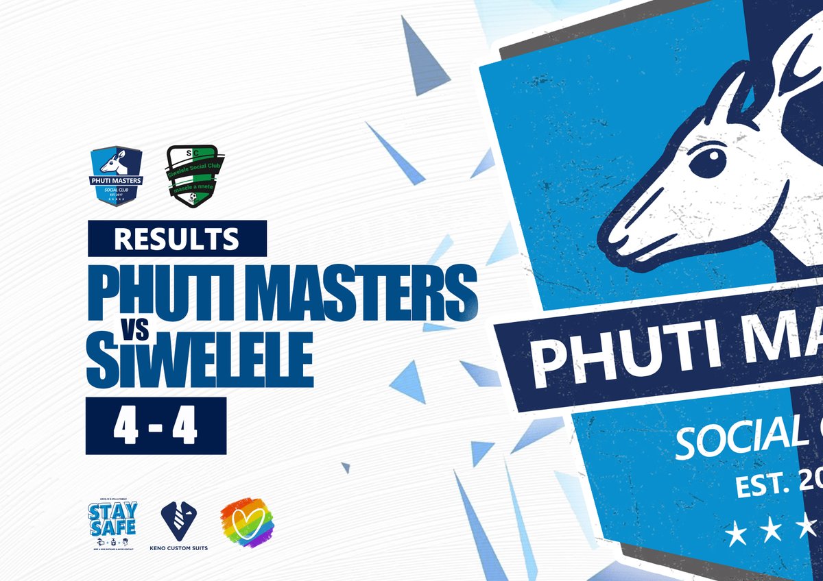 PhutiMasters_SC's tweet photo. Our weekend game saw us split the points with @SiweleleSC with both teams hitting the net 4 times in what was a truly entertaining match up. ๐๐๐ tota ba lucky ka their Referee, o ba lwetse tota ๐คฃ๐คฃ๐คฃ๐คฃ๐คฃ
#Baphuting
#EeKoDithoweng https://t.co/BLCSn8YRpM