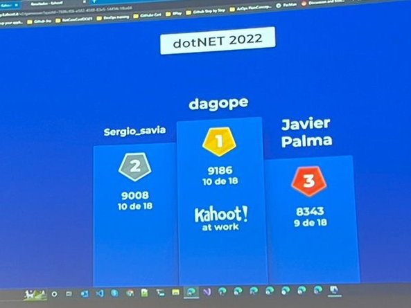 dagope's tweet image. Día redondo. Charla y podium. #dotNET2022 @dotNetConfSpain