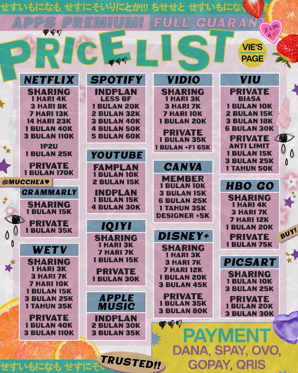 ㅤ
howdy ୨୧ hayo masih bingung mau nonton apa dan dimana? atau mau denger lagu tapi pengennya bebas iklan? 😼 <a href="/mucchea/">vie</a> is now providing bundling of ★ 𝐩𝐫𝐞𝐦𝐢𝐮𝐦 𝐚𝐩𝐩𝐬 ★ dijamin trusted dan bergaransi. ♥︎ #zonauang
ㅤ