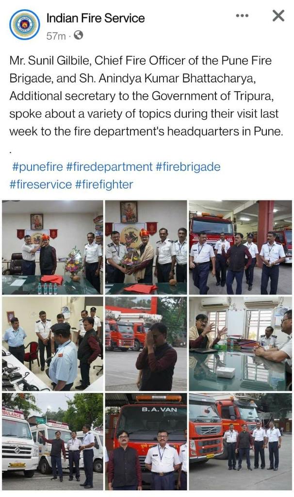 I got the learning opportunity visiting Nagpur, Pune &amp; Mumbai. Officers and firefighters of Maharashtra are found very helpful and positive is all respect . I enjoyed my trips to Maharastha