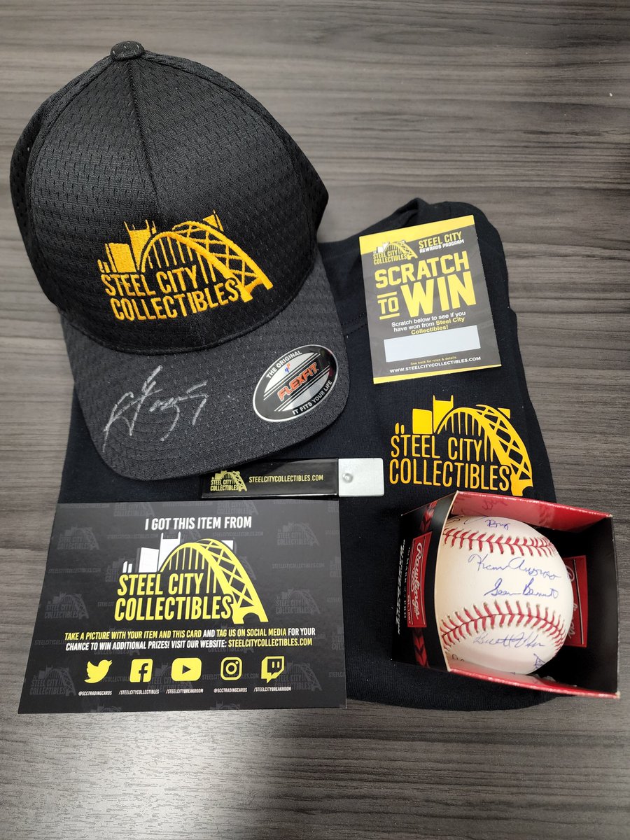 SCCRetailStore's tweet photo. THANK YOU CUSTOMERS! We're giving away a special Steel City Collectibles Prize Pack on Twitter! To enter:

1) RETWEET &amp; LIKE
2) FOLLOW @SCCRetailStore 
3) TAG 2 friends

One winner will take home this prize pack on 7/1. Must be following to win! #Pittsburgh #ShopLocal #LetsGoPens https://t.co/iSaAE7Rvkc