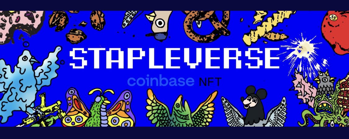 jeffstaple's tweet photo. The @stapleverse is taking over @Coinbase_NFT right now 📣 The banner art was created in a community led &amp; vetted process that crowned @APLabCustoms sick artwork the winner! 👑 CONGRATZ! https://t.co/k9xckJ1Y71