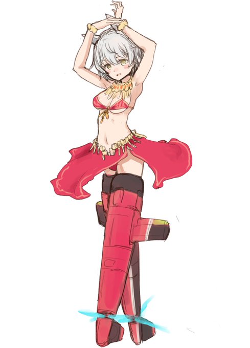 6/29はルミナスウィッチーズ  #L_witch  の #アイラ・ペイヴィッキ・リンナマー生誕祭 ということで舞台衣装で着たかもしれないベリーダンサー風衣装で。 