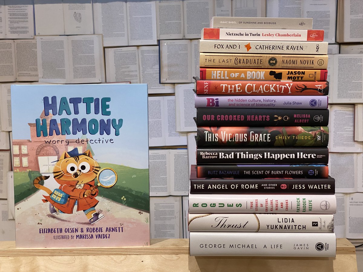 Come to Powerhouse Bookstores to pick up these new and paperback releases!!

#hattieharmonyworrydetective #foxandi #thelastgraduate #hellofabook #theclackity #bi #ourcrookedhearts #theviciousgrace #badthingshappenhere #thescentofburntflowers #theangelofrome #thrust #georgemichael