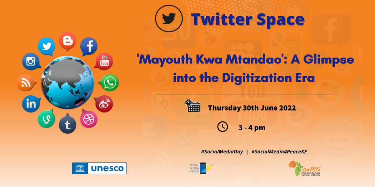 _acepis's tweet image. Social media has transformed how we communicate, get information, &amp;amp; earn income. It's entrenched in our day to day. As we mark World Social Media Day on 30th June, we have purposed to talk about what it has meant for the youth, the good &amp;amp; bad.#socialmediaday #SocialMedia4PeaceKE