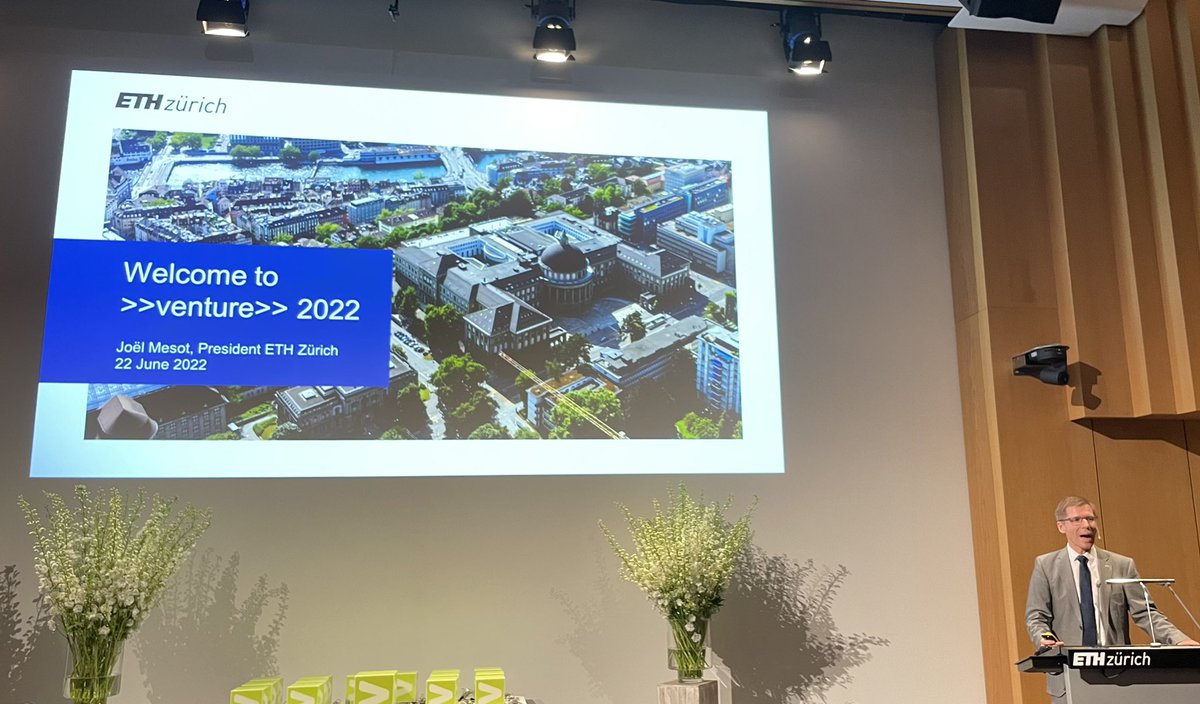 Celebration of 25 years of &gt;&gt;venture&gt;&gt; at ETH, awarding outstanding startups. Thanks for this great support for the Swiss startup ecosystem that created thousands of new jobs.  <a href="/ventureoffice/">Venture</a> <a href="/ETH_en/">ETH Zurich</a> <a href="/EPFL_en/">EPFL</a>