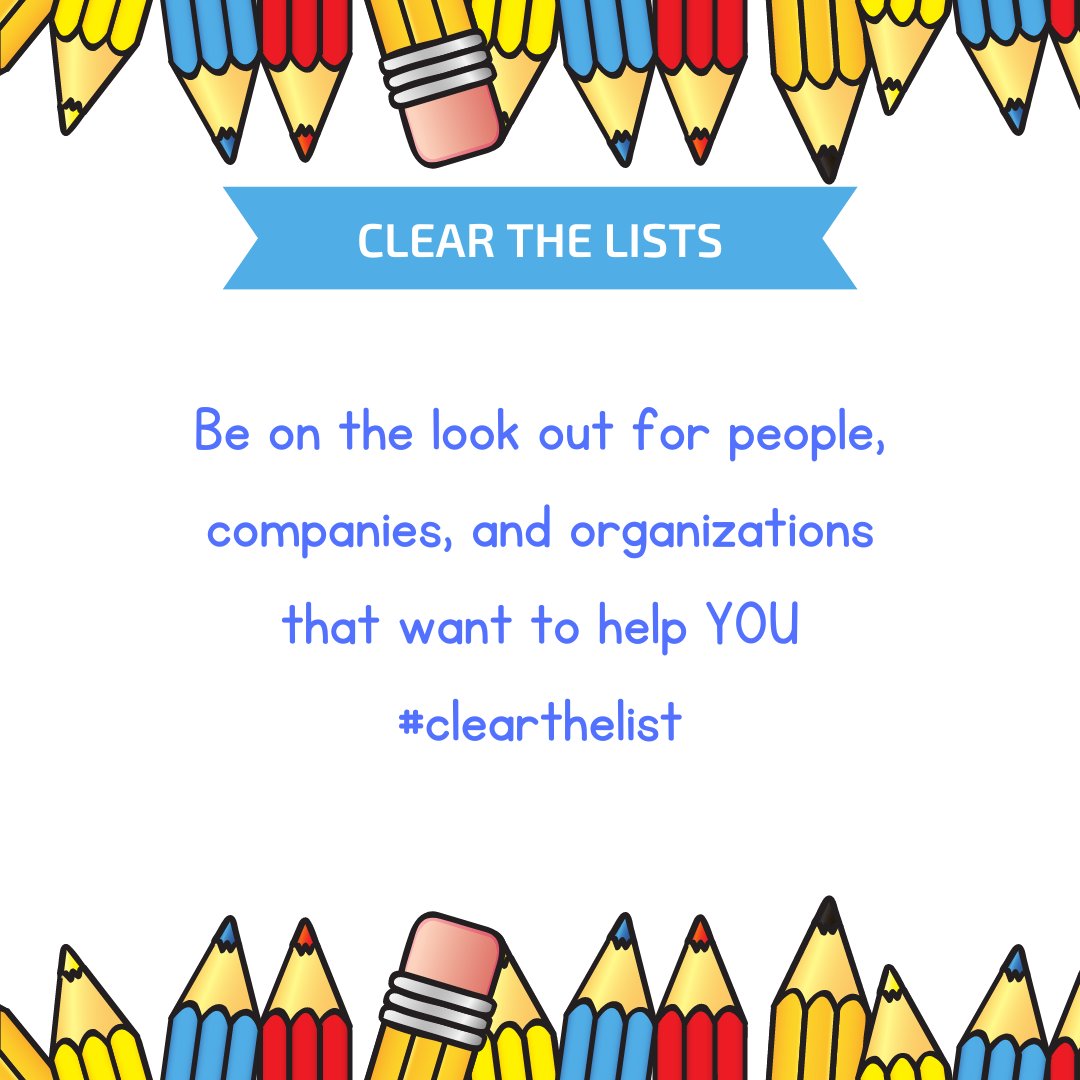 #clearthelists #teacher #Teachers #teachertwitter