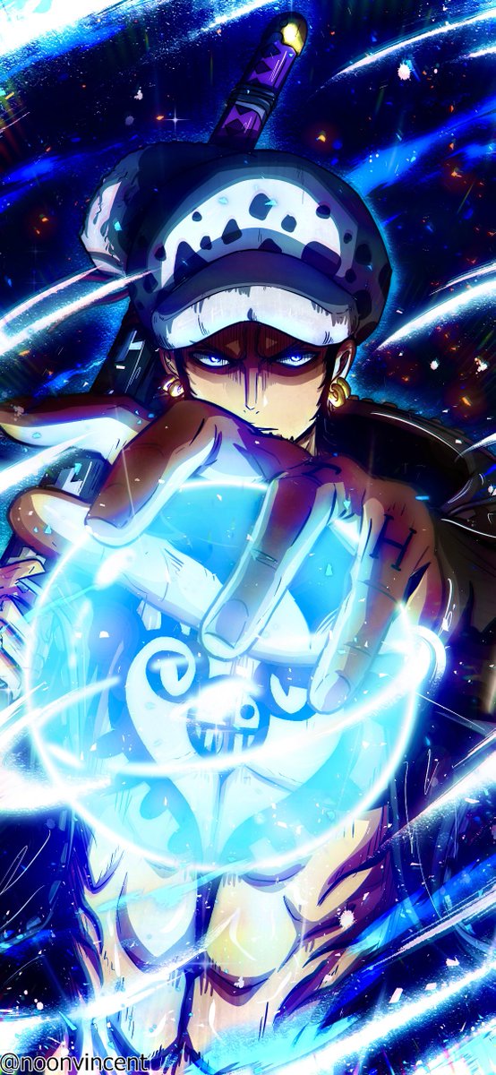 trafalgar law 1boy male focus hat solo weapon sword earrings  illustration images