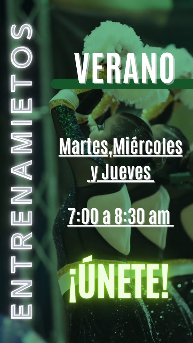 •VERANO•
Únete al equipo de ITAM Cheerleading 💚✨
Si tienes dudas mándanos un DM o contáctanos por IG @cheeritam