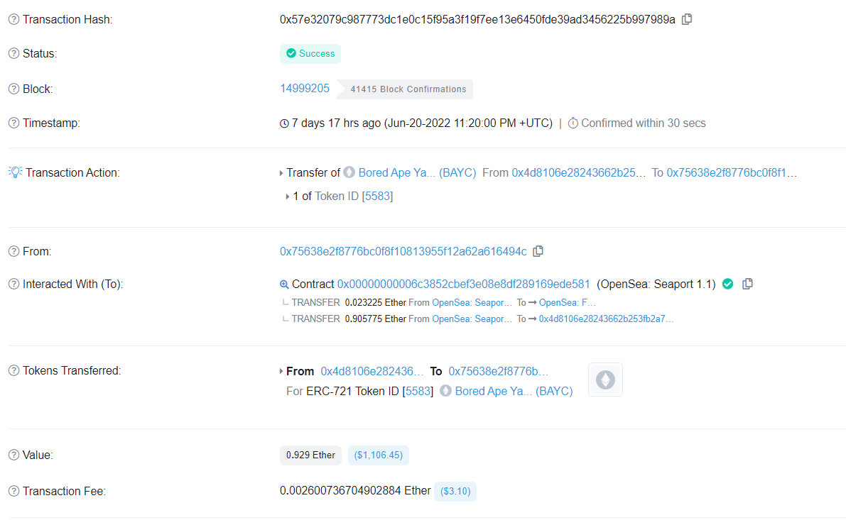 lou6891's tweet photo. @BoredApeYC 
@yugalabs 
@opensea 
@opensea_support 

Was analyzing transactions involved with the new opensea seaport contract.

When I found this transaction, can someone explain it?

Thread 🧵

#hash 0x57e32079c987773dc1e0c15f95a3f19f7ee13e6450fde39ad3456225b997989a https://t.co/1PSjNm3C1c