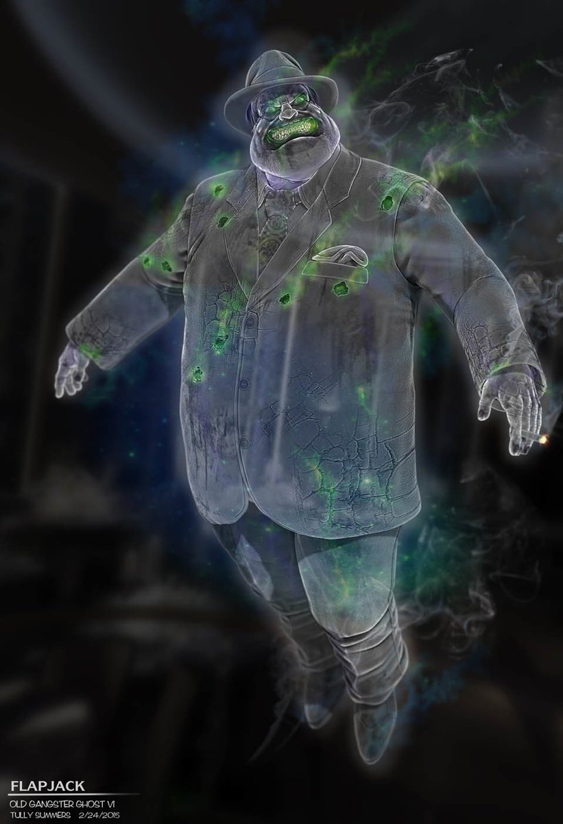 Tully_Summers's tweet photo. Mobster Ghost. Still sporting the bullet holes that took him out. https://t.co/vK7rlliF2Y