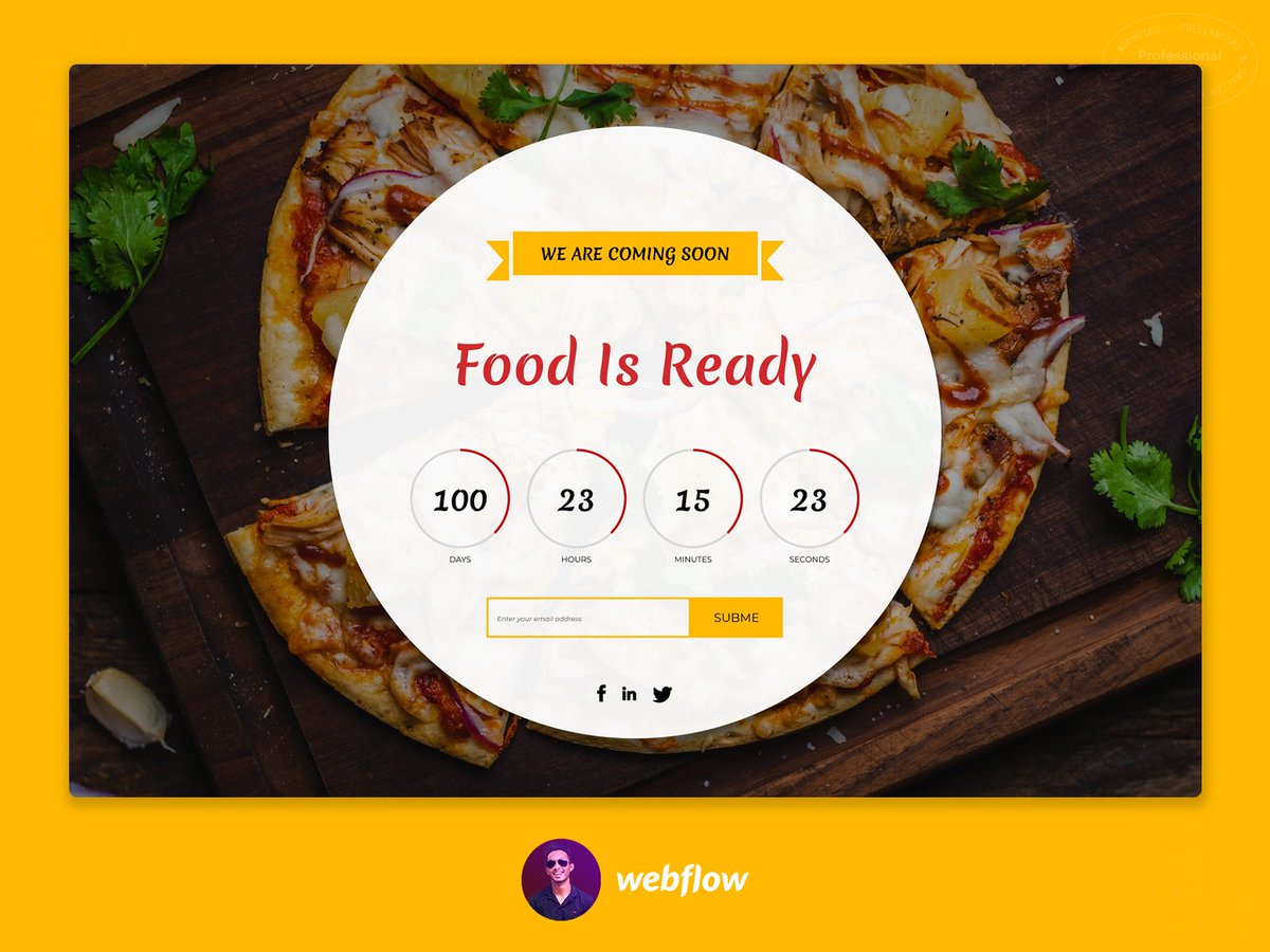 _dishantd's tweet photo. Webflow Countdown Timer Landing Page Template

► View This Template : https://t.co/xJXg1azUKp 
.
Webflow dynamic countdown , easy to customize countdown date from webflow cms .
#webflow #cmsCountdown #animation #webflowinteractions #webdesign #countdown #landingPage #countdown https://t.co/JfI7fik6rC