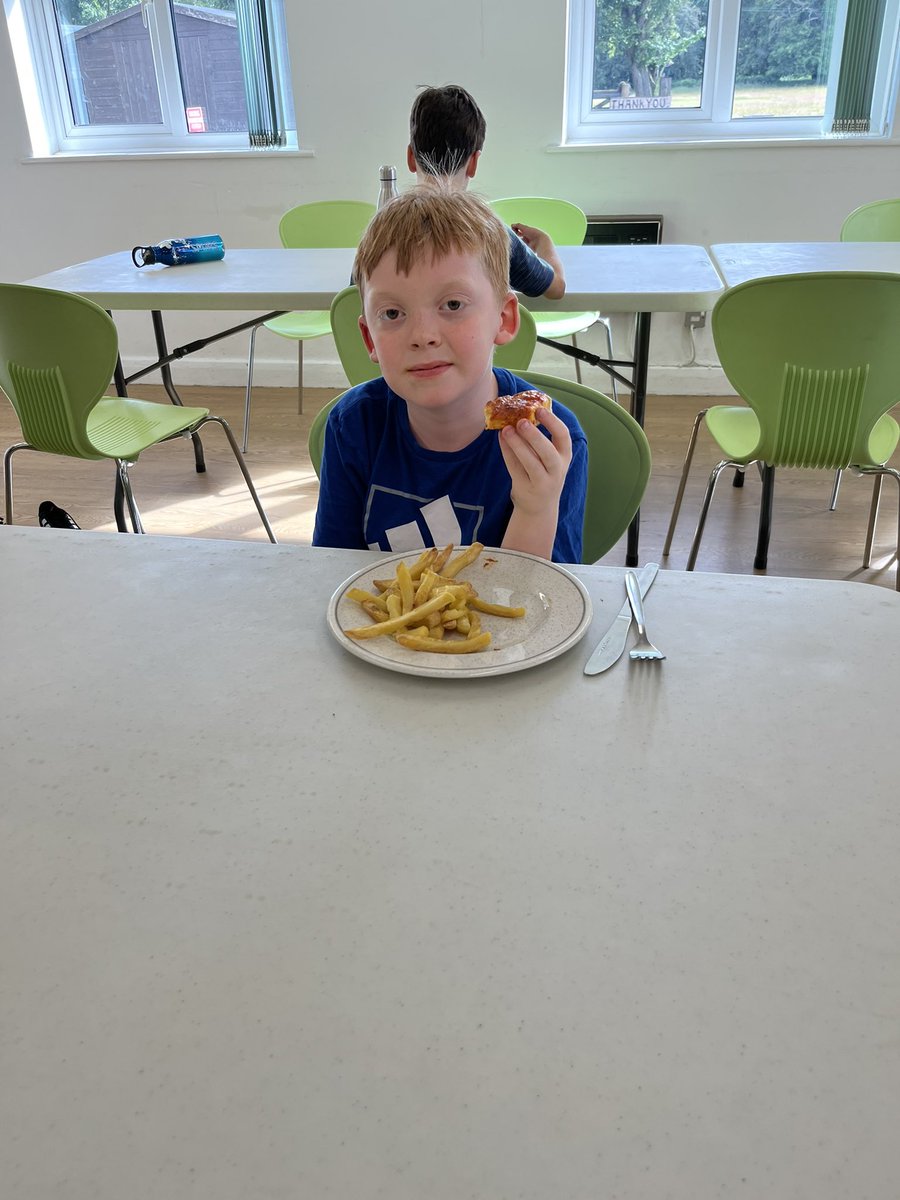 OurLady_PE's tweet photo. Dinner has been served at Hudnell Park. Lots of energy for our evening activities https://t.co/T9SeQ347EQ