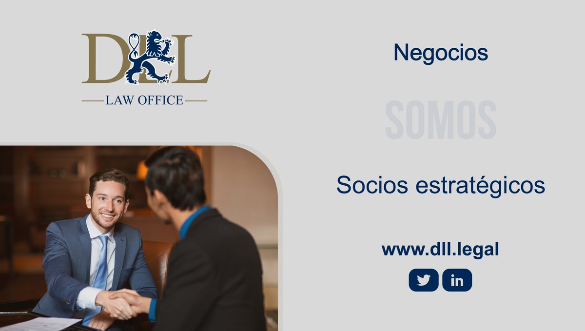 Como socios estratégicos, desarrollamos valor a las propuestas de nuestros clientes, con una visión integral de negocio 🤝 💼

#DLLAbogados
#EquipoDLL  
#LaLegitimidadEnLaLey