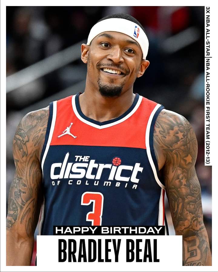 Join us in wishing Bradley Beal of the Washington Wizards a HAPPY 29th BIRTHDAY! 