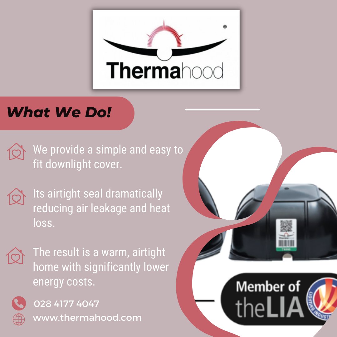 Thermahood's tweet photo. Thermahood Downlight Covers - downlight protection for a warmer home!
#downlight #thermahood #downlightcovers #airtightness #airquality #firerisk #buildingregulations #downlighter #downlightprotectors #heatloss #draughts https://t.co/1x21AGtZNY