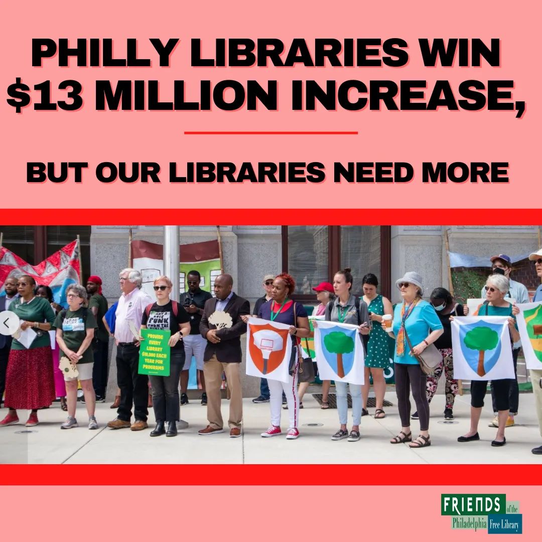 SouthPhillyRead's tweet image. It was a win for library funding but it&apos;s only the beginning of what we need.  #FundOurLibrariesPHL #Reaby4th