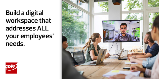 Beyond end-user devices, there are #Networking, #Cloud, storage, and #Security needs to care for when it comes to accommodating all of your employees' needs. Let's set up the best solution for your #DigitalWork needs. #cdwsocial dy.si/jxwJgV2
