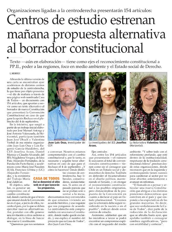 Hay que tener muy poco pudor -y muy internalizado el privilegio- para presentar un borrador constitucional cuando nadie te eligió para eso.