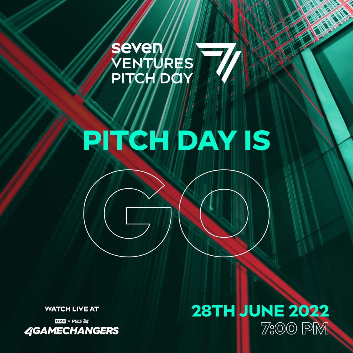 SevenVentures #PitchDay JETZT LIVE (19:30 Uhr, 28. Juni) unter bit.ly/3xYlq6E