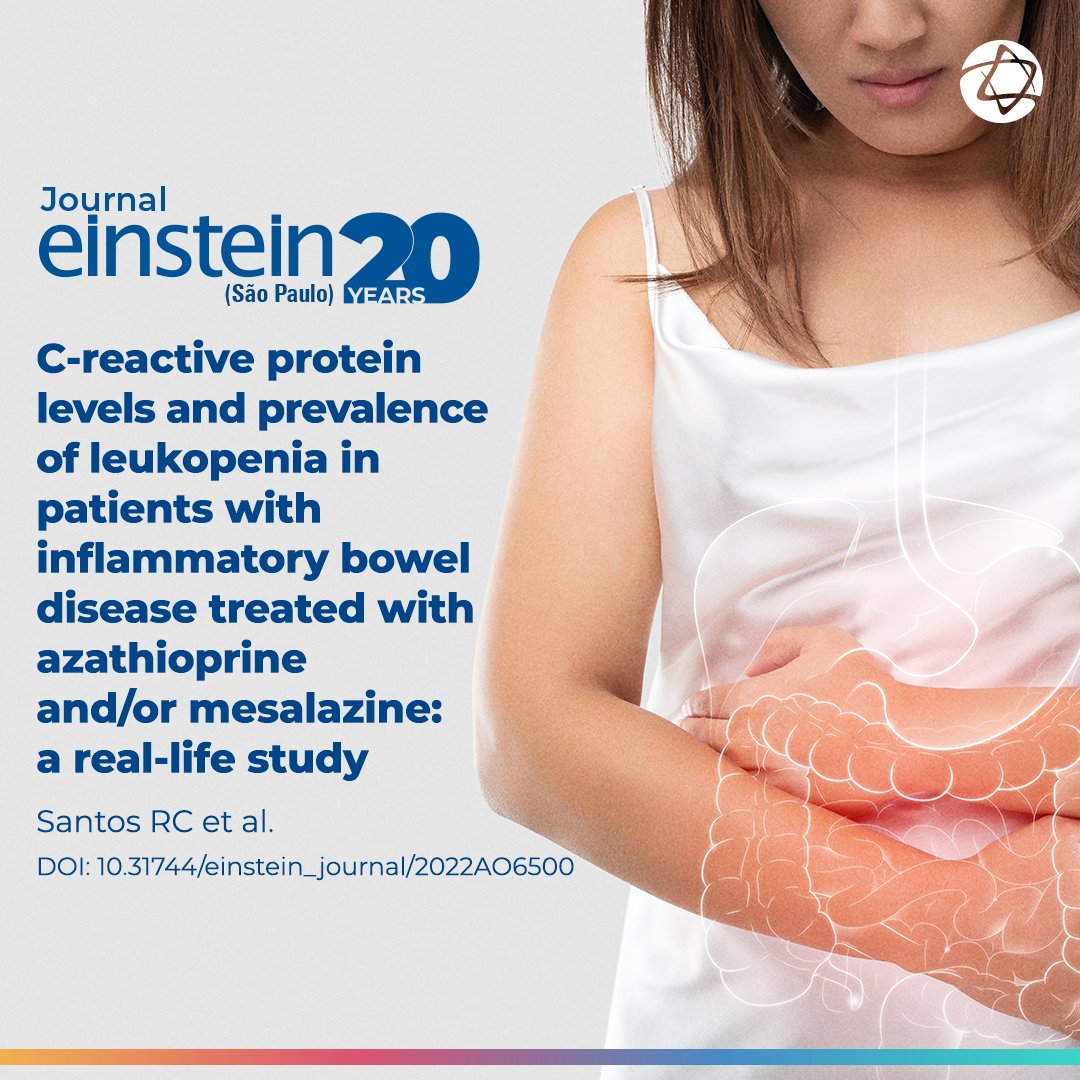 journaleinstein's tweet photo. This study examined #Creactiveprotein levels and the prevalence of #leukopenia in patients with #crohnsdisease or #ulcerativecolitis undergoing treatment with #azathioprine and/or #mesalazine.
▶️Read it here https://t.co/yvhWdjM3TP
#journaleinstein #crohn #crohns https://t.co/OcTDZl746C